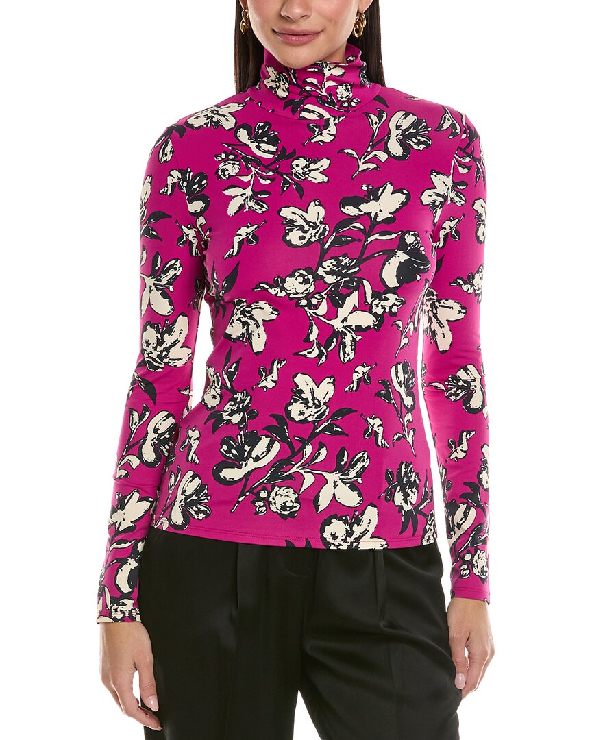 St John Turtleneck Sweater In Pink