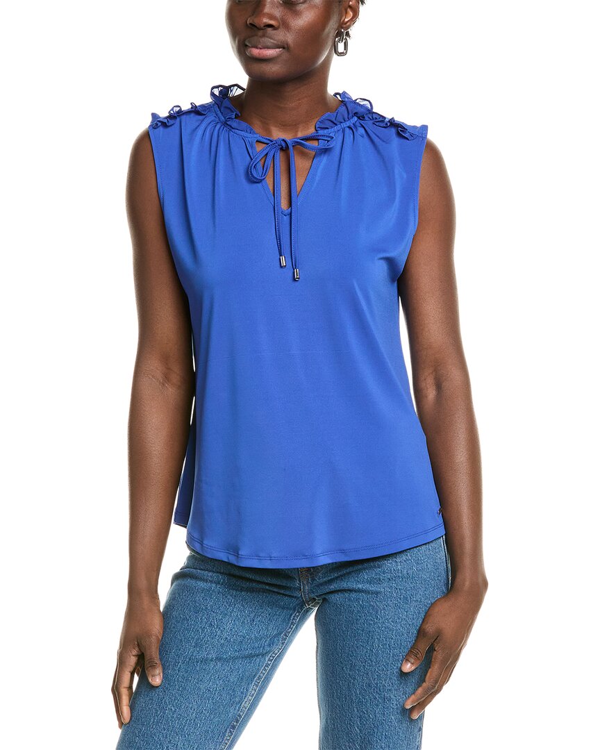 T TAHARI T TAHARI RUFFLE BLOUSE