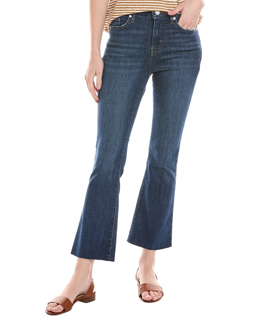 Frame Le Crop Mini Boot Tief Sitzende Bootcut-jeans In Dunkelblauer Denim