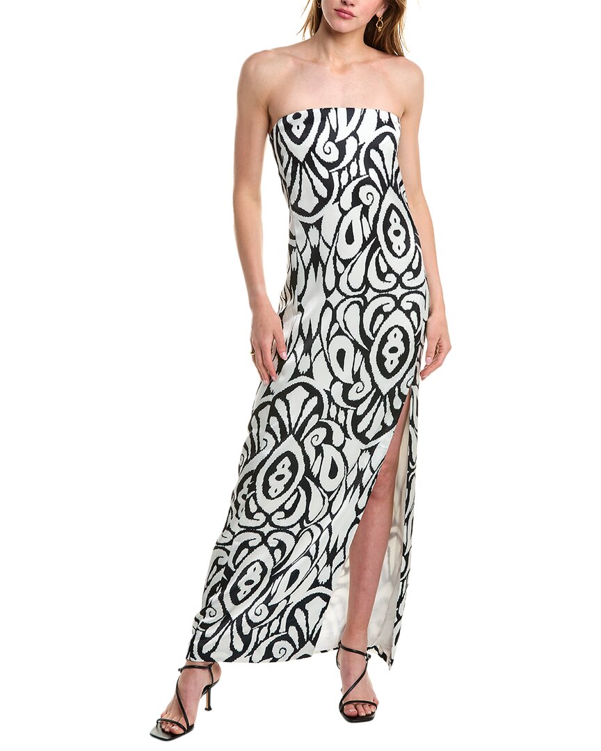 Nicholas Axelie Strapless Tube Gown In White