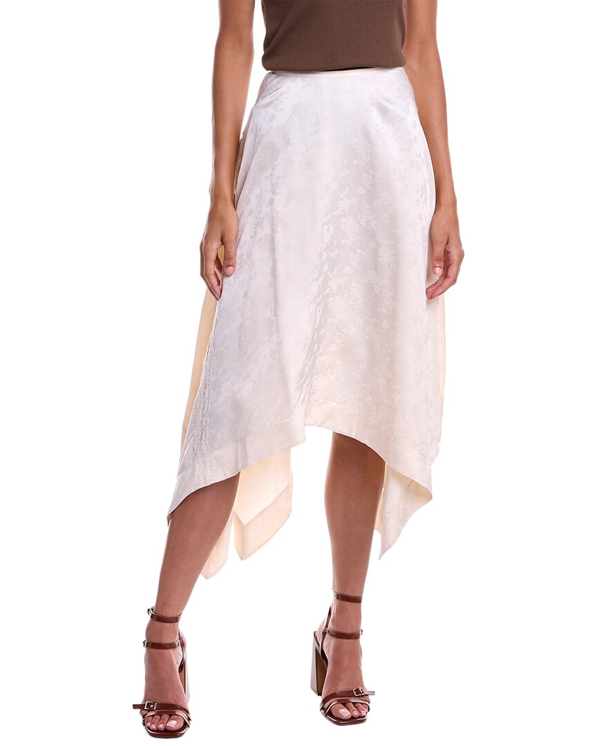Shop Jason Wu Jacquard Skirt In White