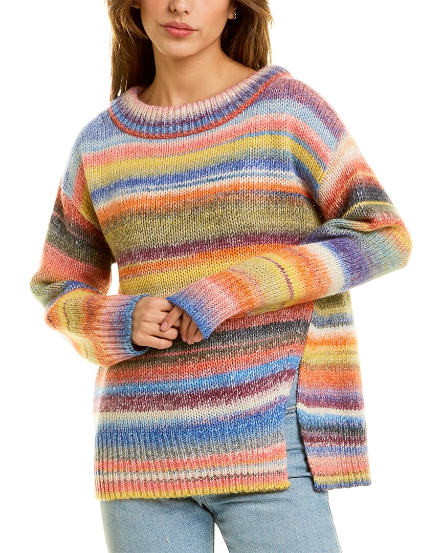 Shop Cinq À Sept Laci Wool-blend Sweater In Blue