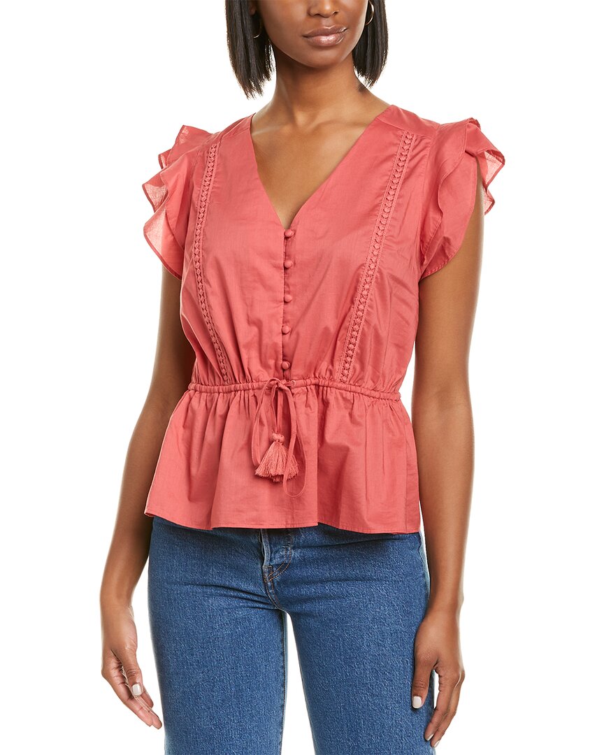 Image of J.Crew Flutter Sleeve Top