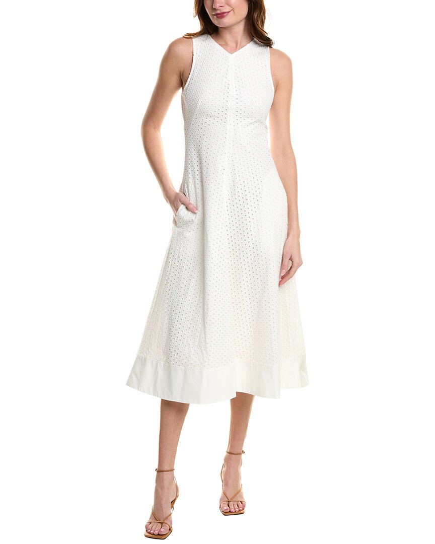 Shop Proenza Schouler White Label Juno Eyelet Midi Dress