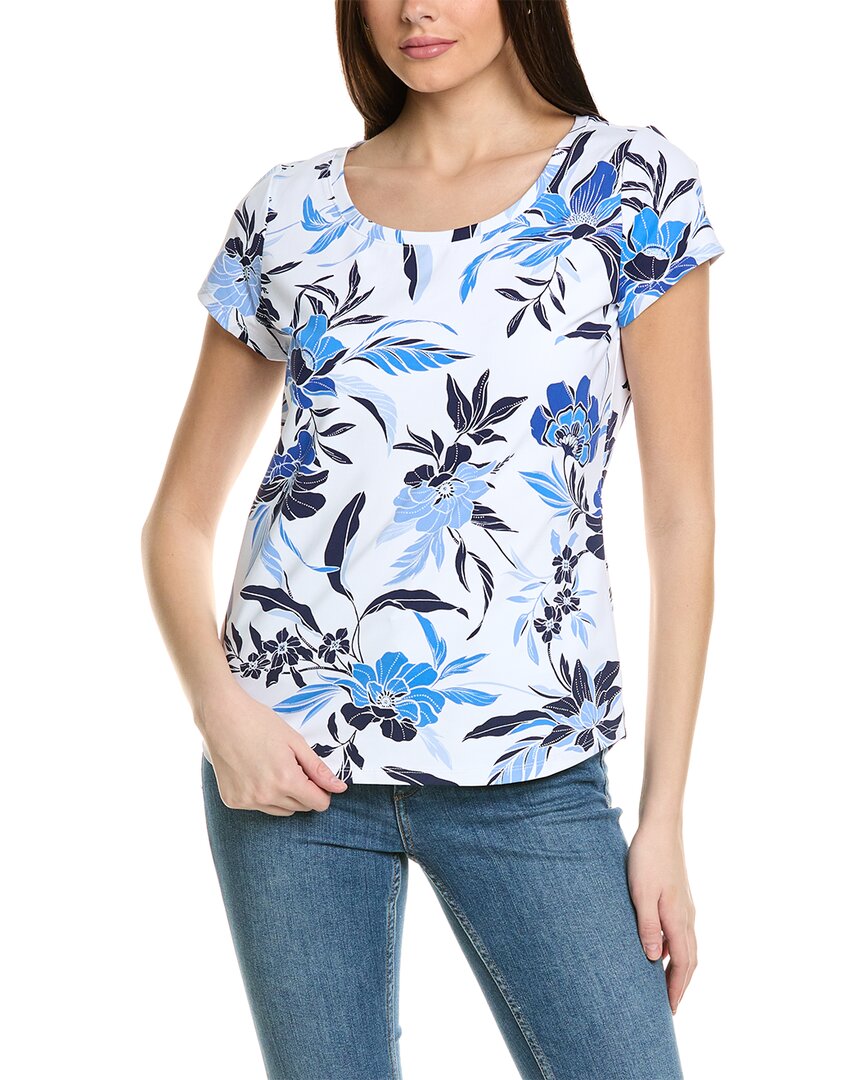 Shop Tommy Bahama Aubrey Romantic Blooms T-shirt In White