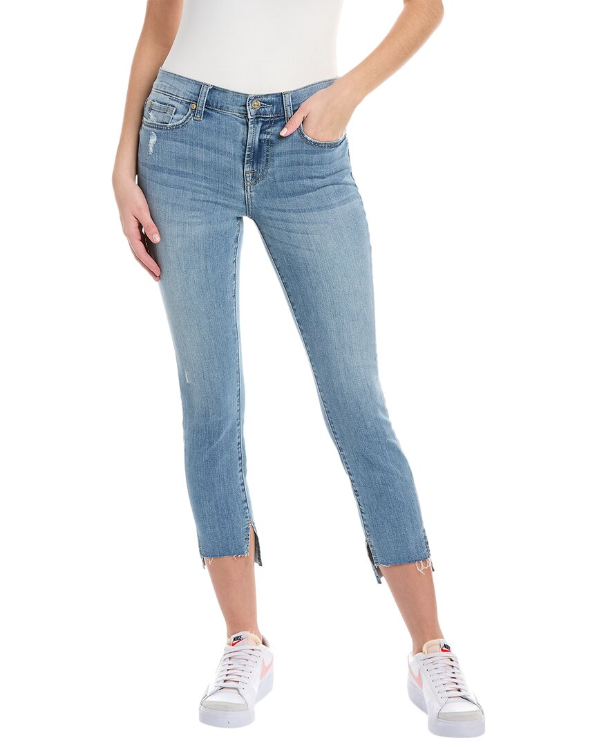 7 For All Mankind The Ankle Gwenevere Elodie Ankle Skinny Jean In Blue ...