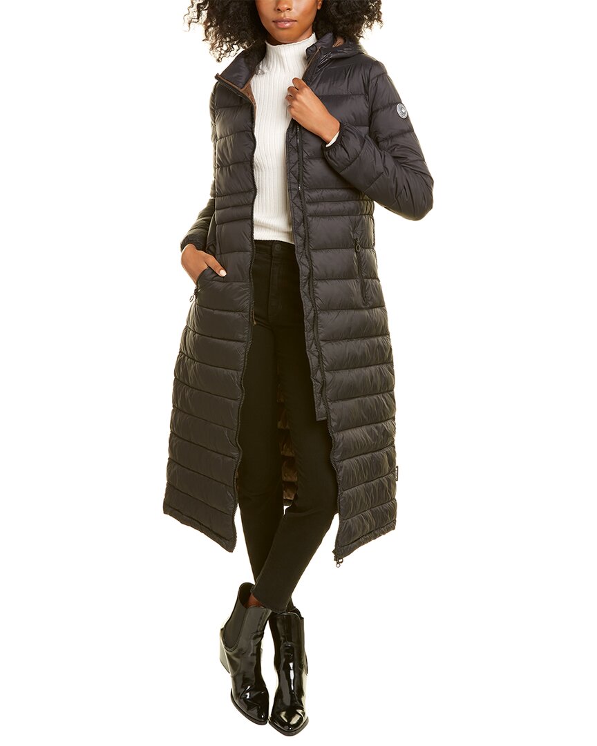 Noize Ivy Long Parka In Brown