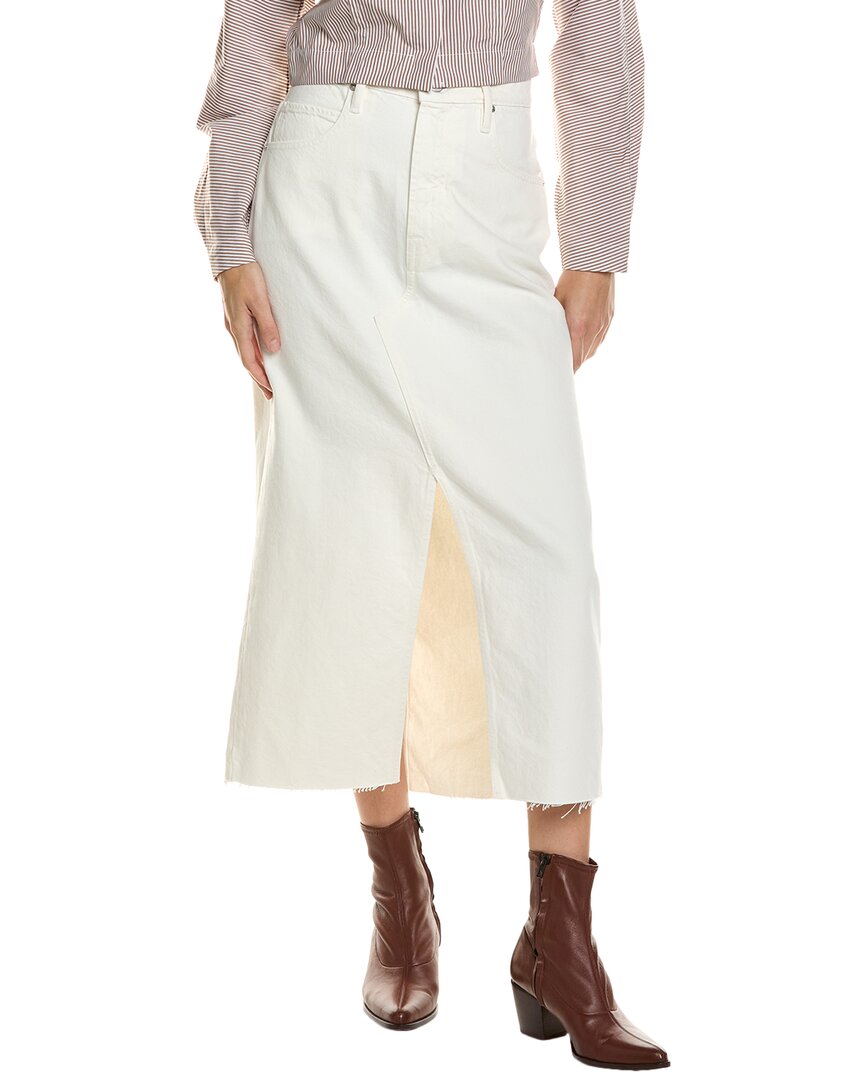 Frame Denim The Midaxi Skirt In White