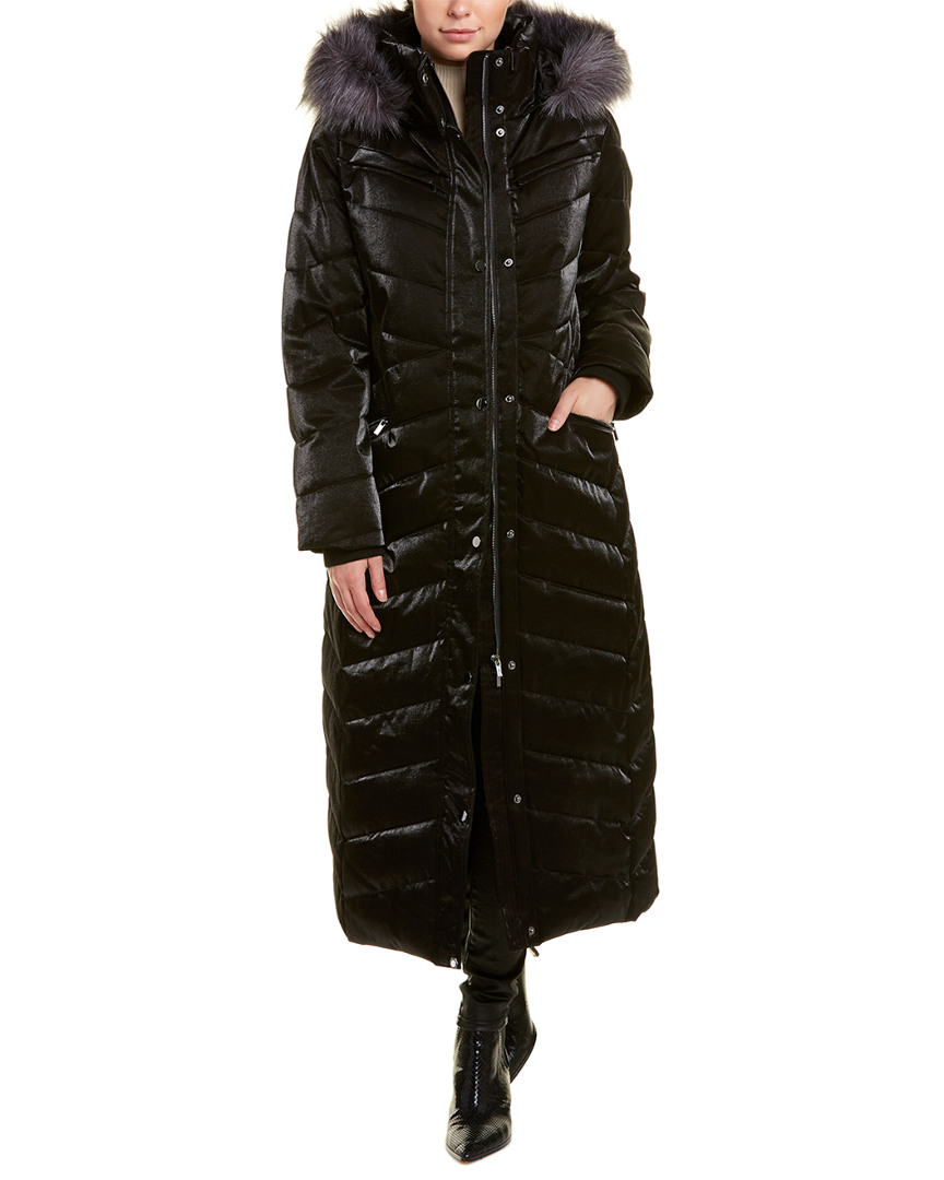 Badgley Mischka Maxi Puffer Coat Women's Black Xl | eBay