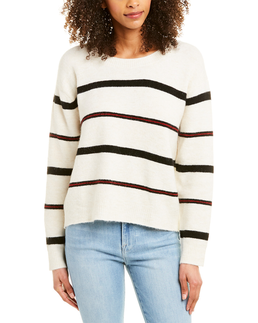 Image of FRAME Denim Slouchy Stripe Wool & Alpaca-Blend Top