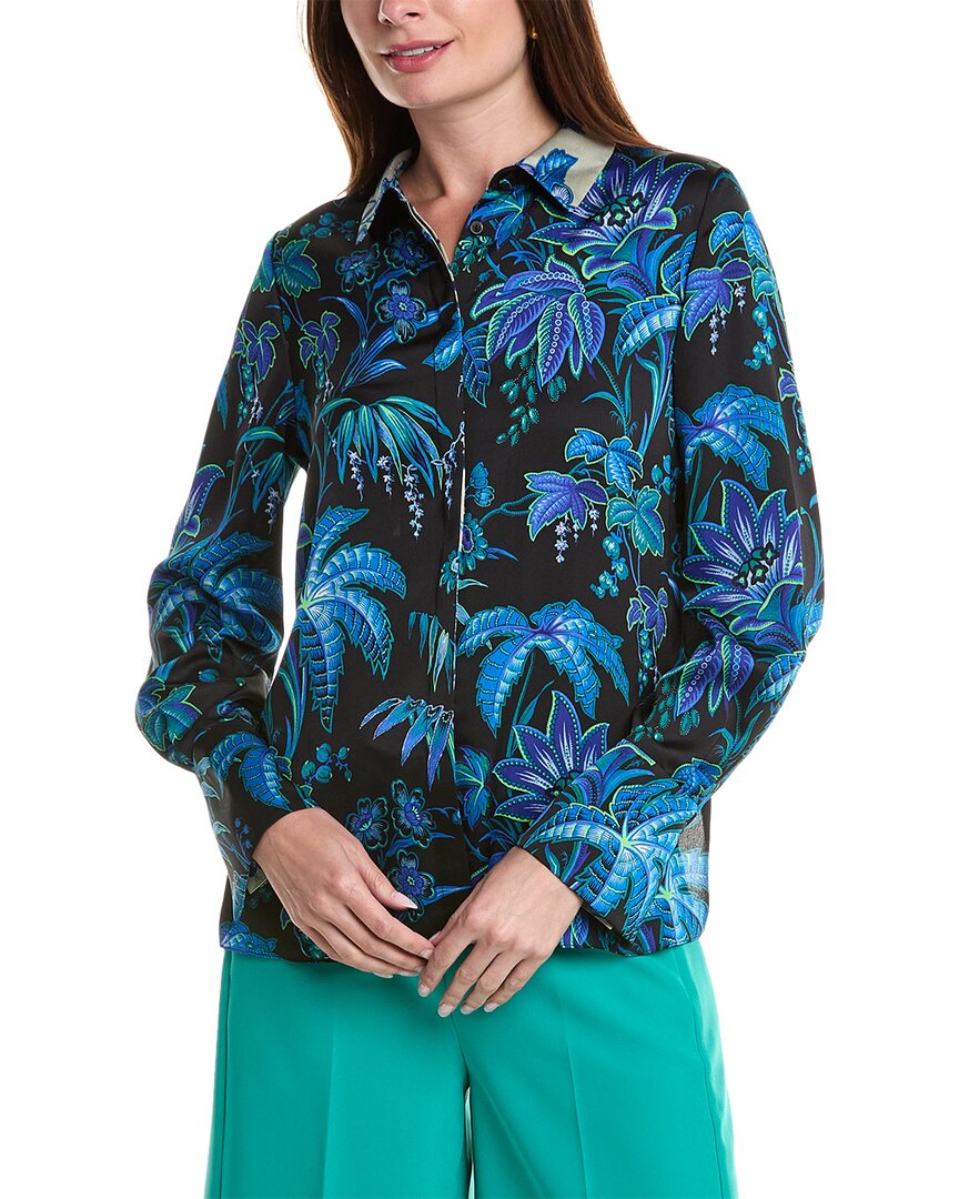 Shop Kobi Halperin Khloe Blouse In Blue