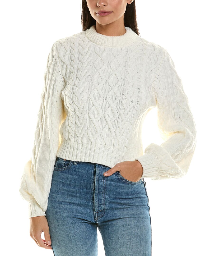 Proenza Schouler White Label Chunky Wool Sweater In White