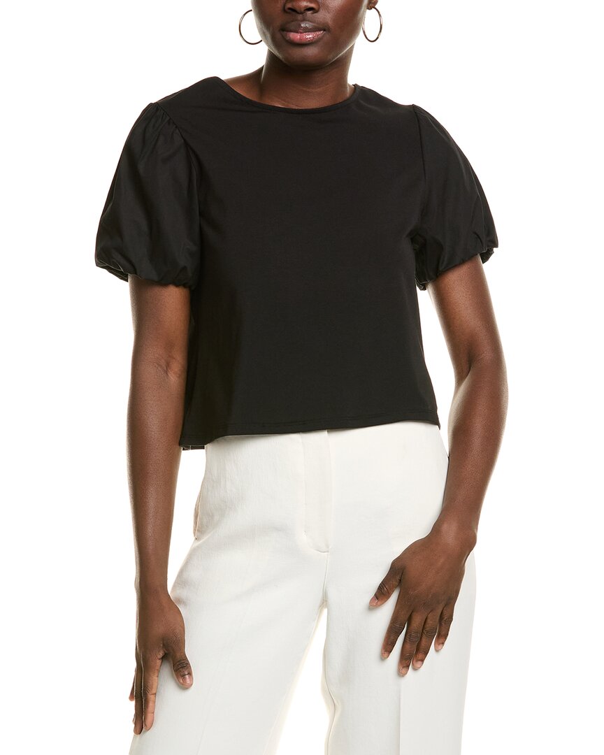 Nanette Lepore Tie Back Top In Black
