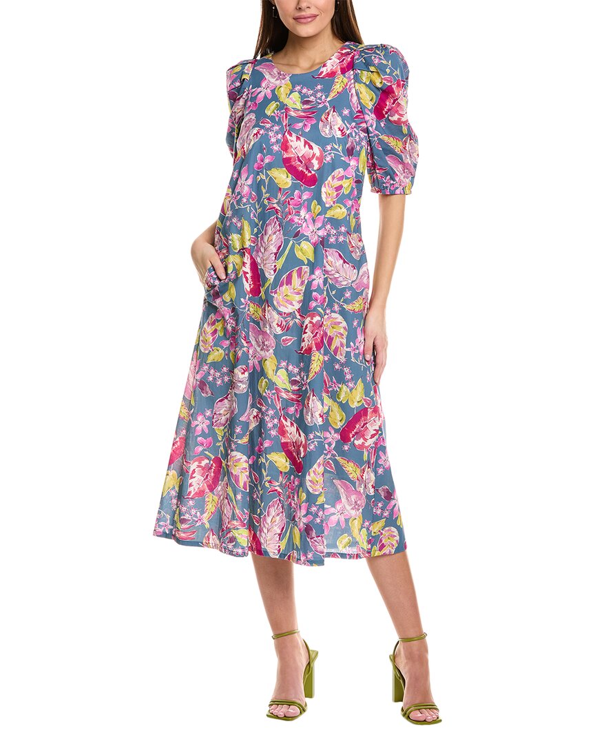 Sara Campbell Campbell Tatum Midi Dress In Green