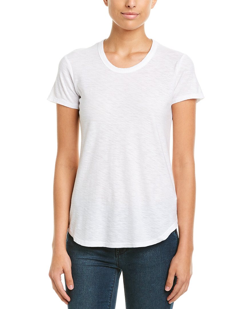 James Perse Crewneck T-Shirt Women's White 1 | eBay