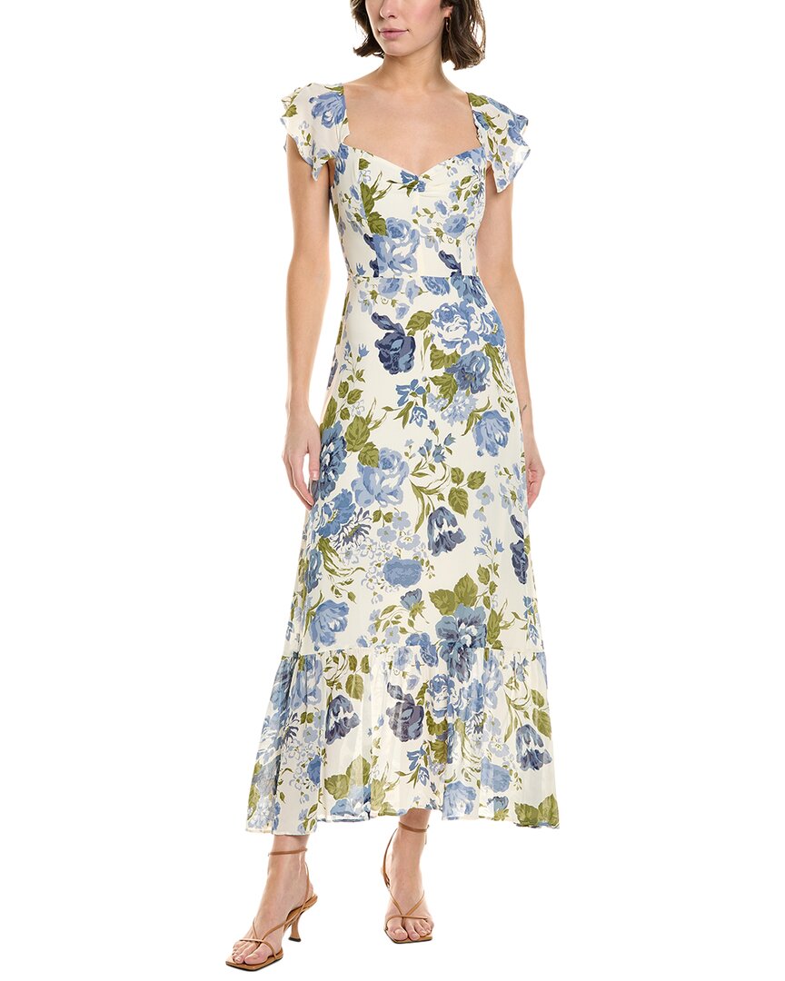 Femme Society Maxi Dress In Blue