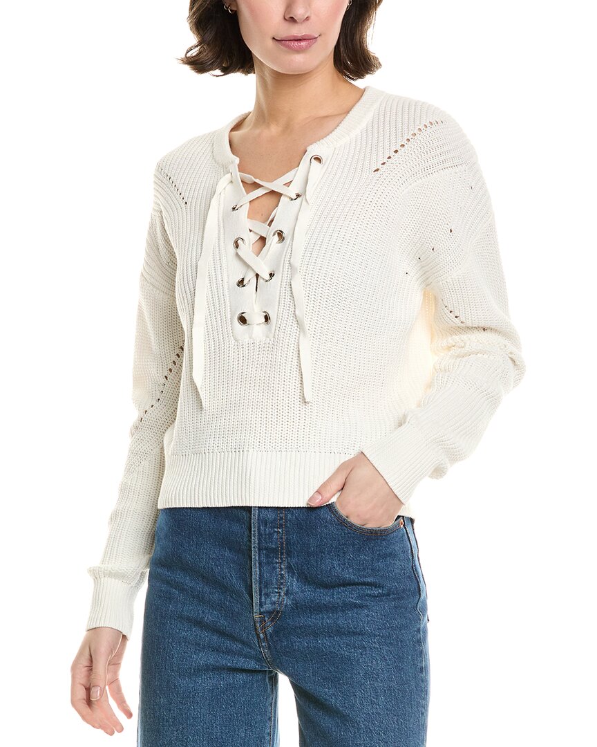 27 MILES MALIBU 27 MILES MALIBU LACE-UP SWEATER