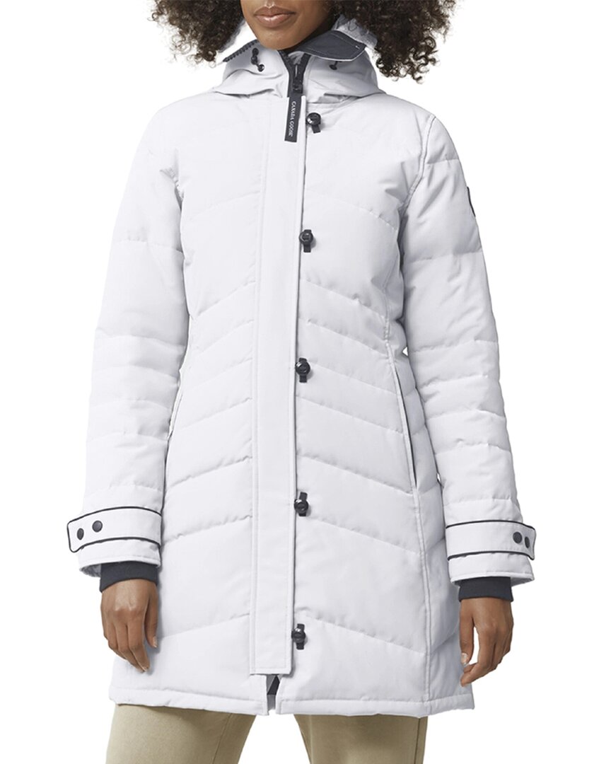 Canada Goose Lorette Down Parka Black Label In White