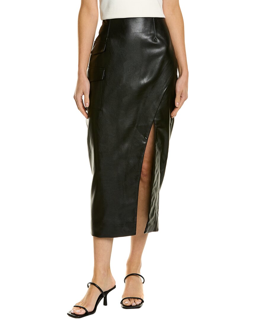Shop Nicholas Levana Midi Skirt In Black