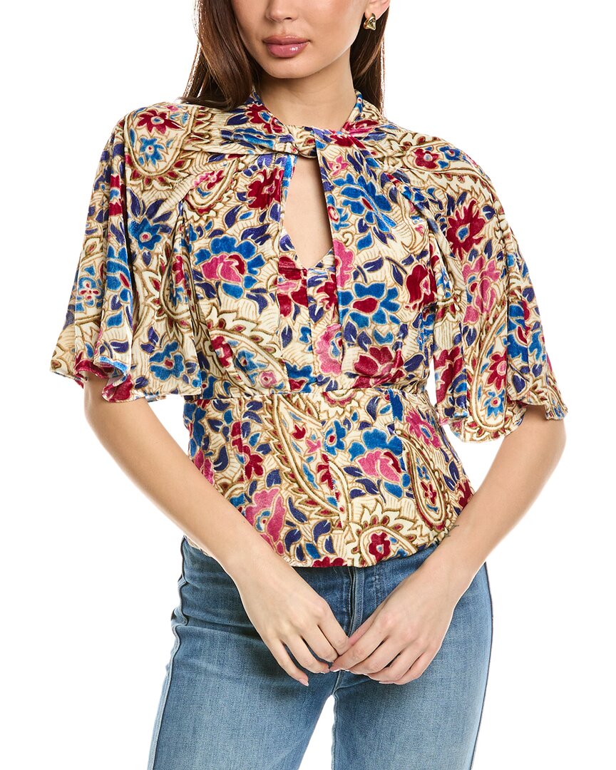 Isabel Marant Étoile Isabel Marant E'toile Mucio Silk-blend Blouse In Beige