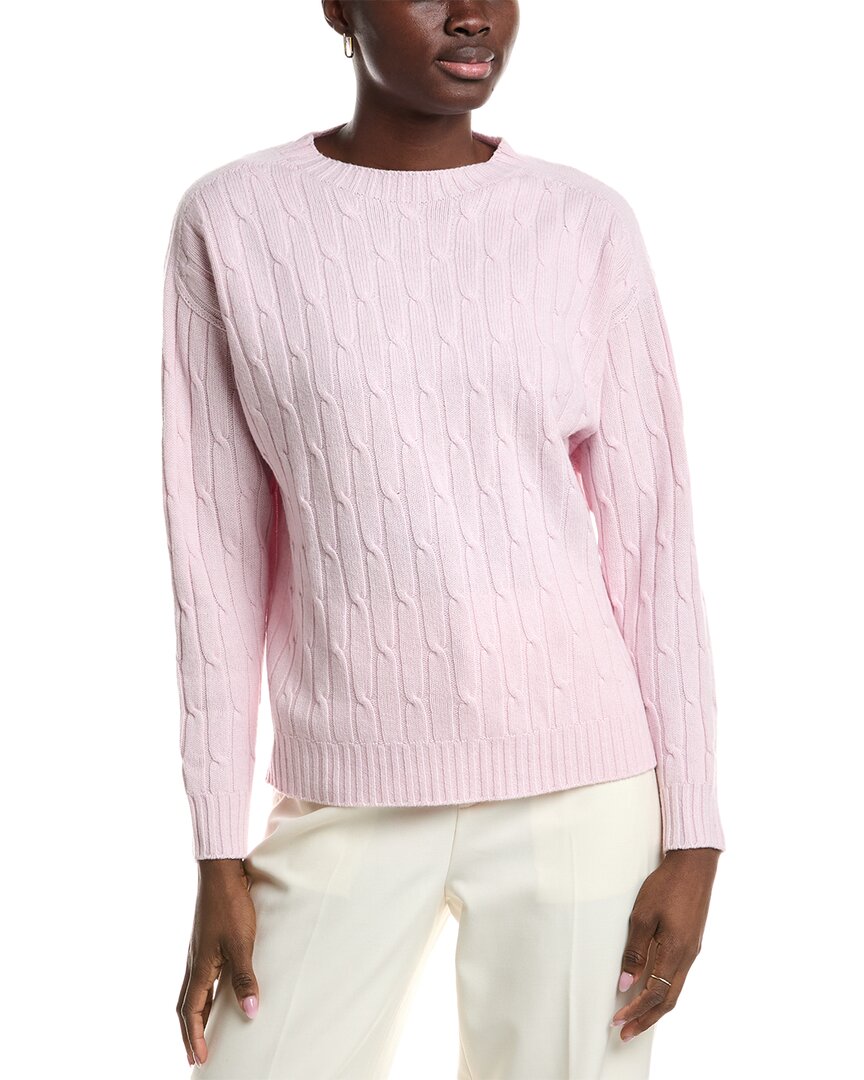 Peserico Wool, Silk & Cashmere-blend Sweater In Pink