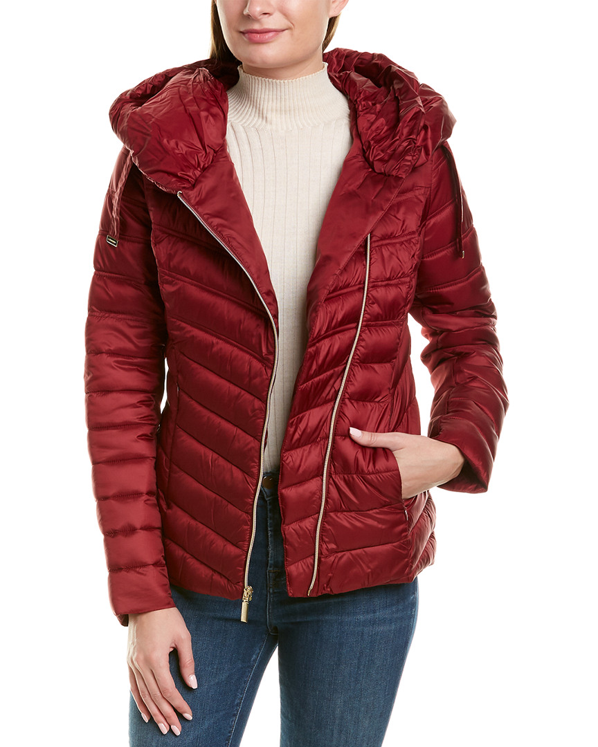 Image of Laundry by Shelli Segal Asymmetrical Puffer Coat