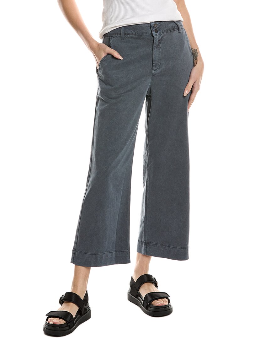 Bella Dahl Wide Leg Crop In Blue
