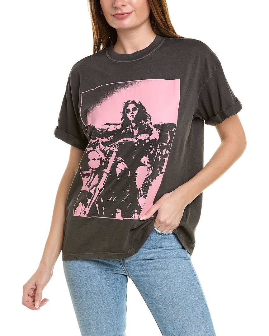 Shop Girl Dangerous Rider T-shirt In Black