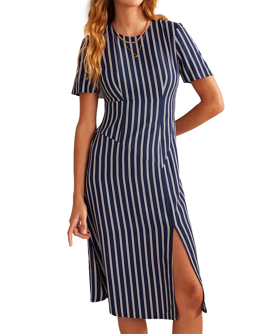 Shop Boden Striped Asymmetric Midi Dress
