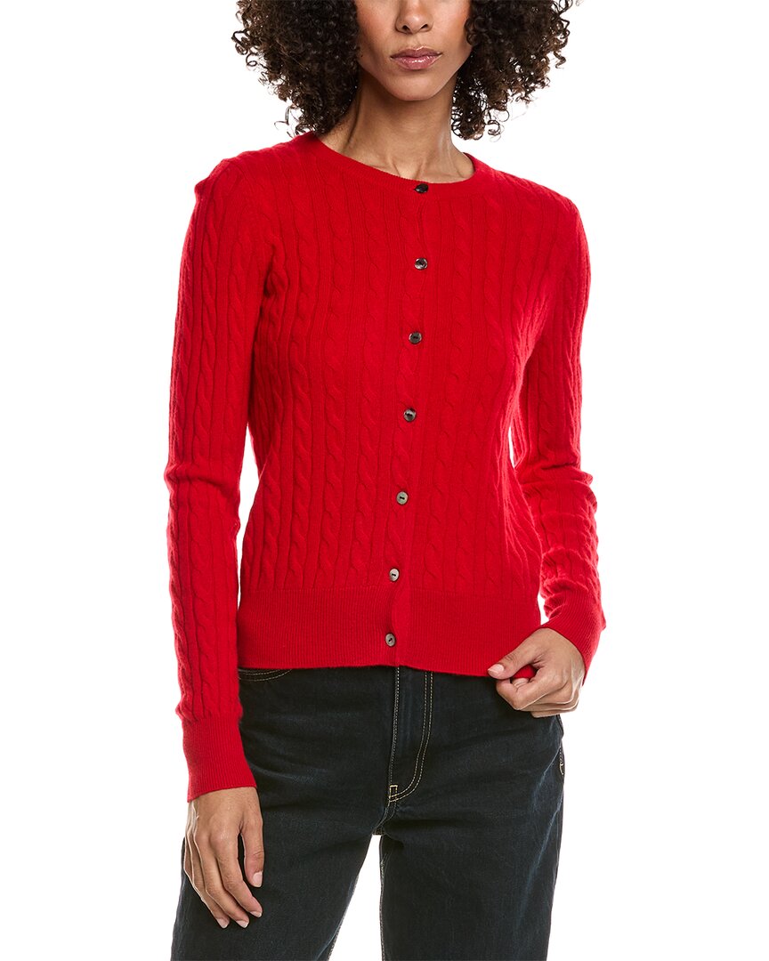 Incashmere Wool & Cashmere-blend Cardigan In Red