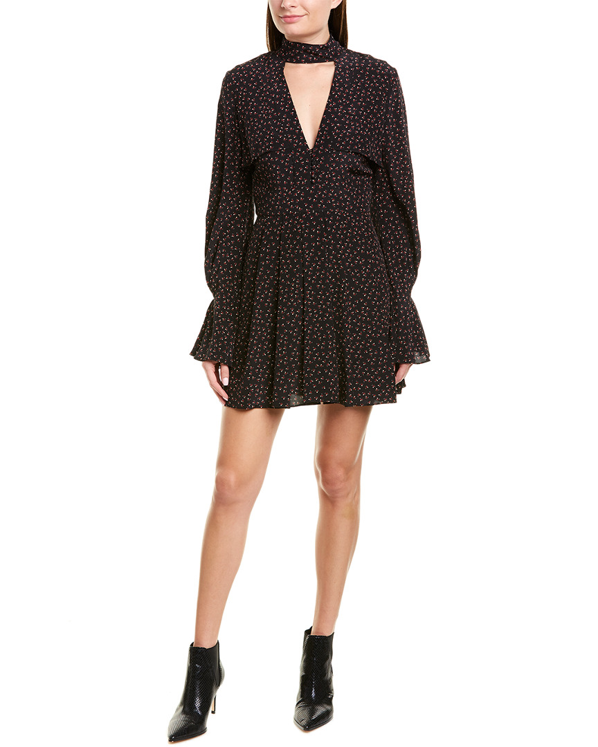 Image of NICHOLAS Flounce Silk Mini Dress