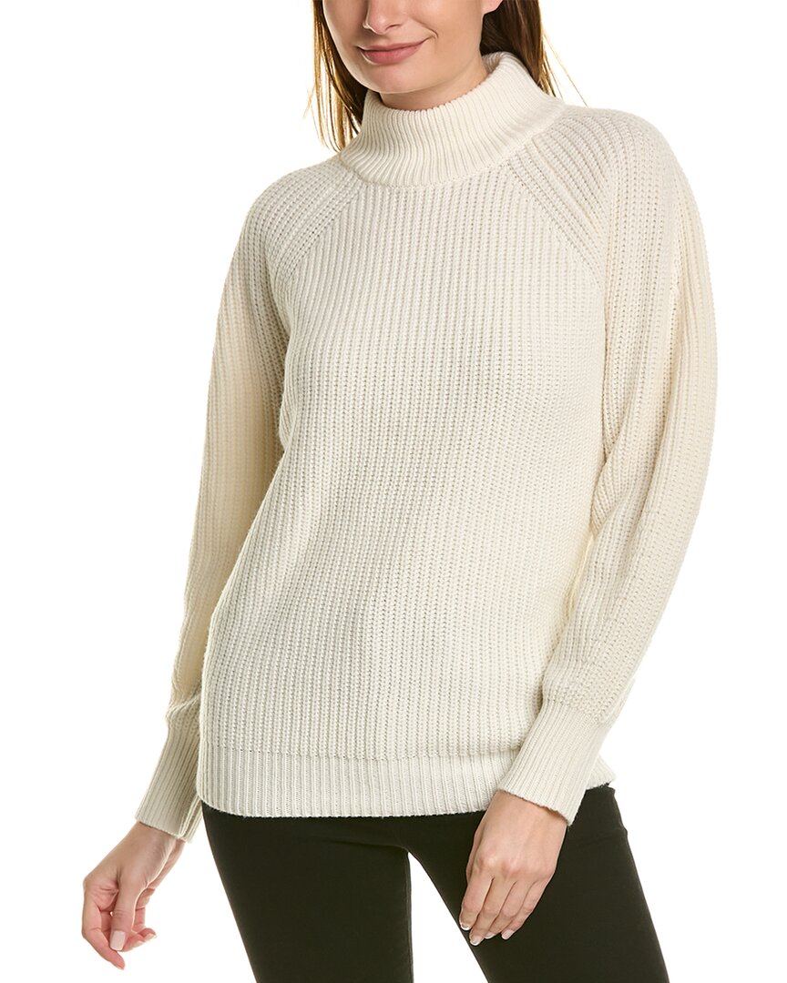 Bcbgmaxazria Turtleneck Wool blend Sweater In White ModeSens