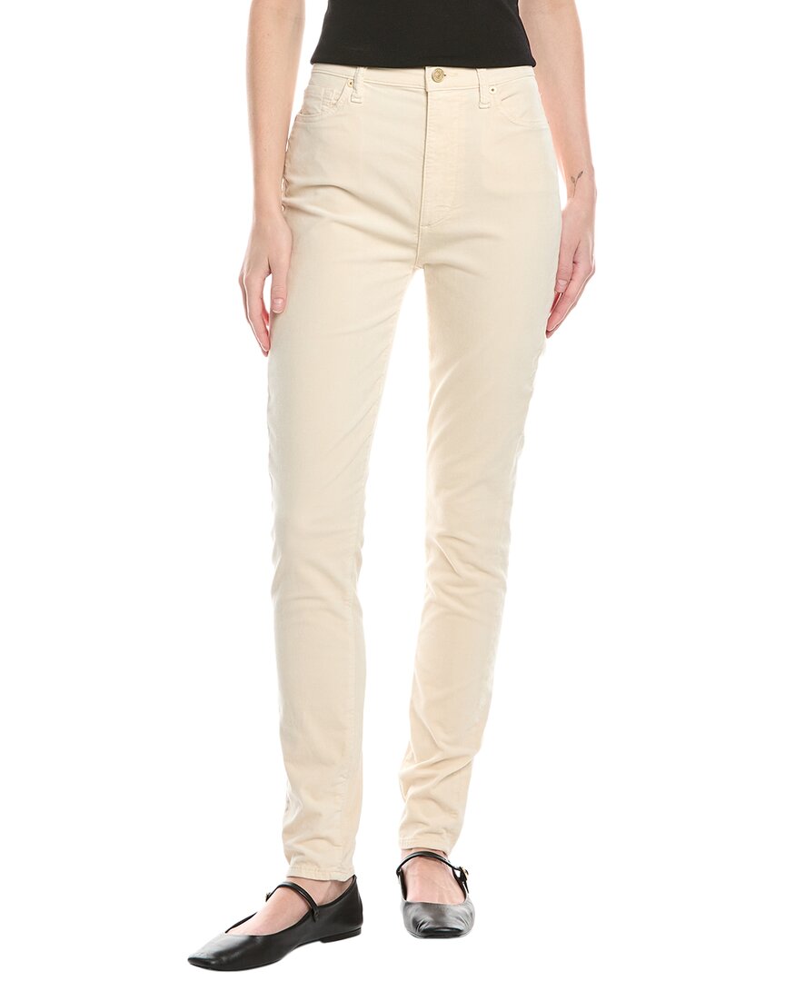 7 FOR ALL MANKIND 7 FOR ALL MANKIND HIGH-WAIST EGGSHELL SKINNY JEAN