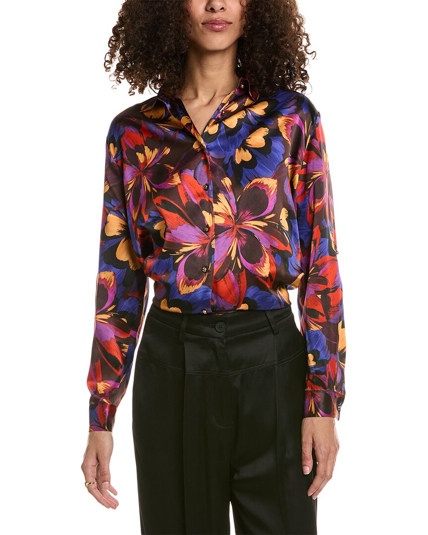 Johnny Was Blooms Silk Shirt