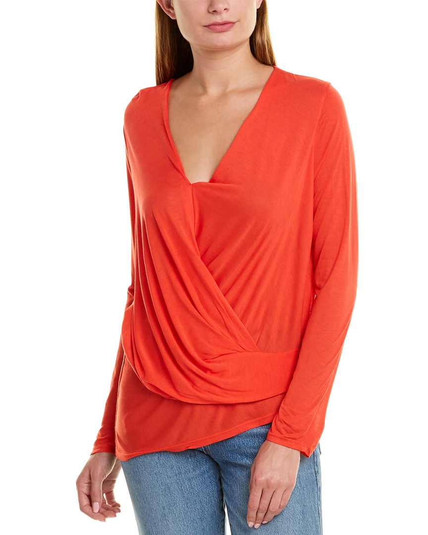 Image of Lanston Asymmetrical Surplice Top