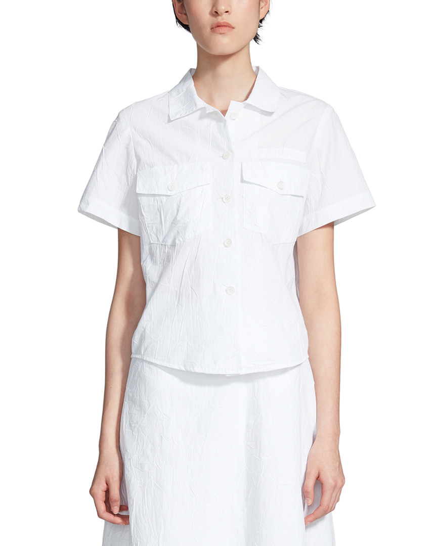 Image of Sies Marjan Nico Crinkled Poplin Shirt