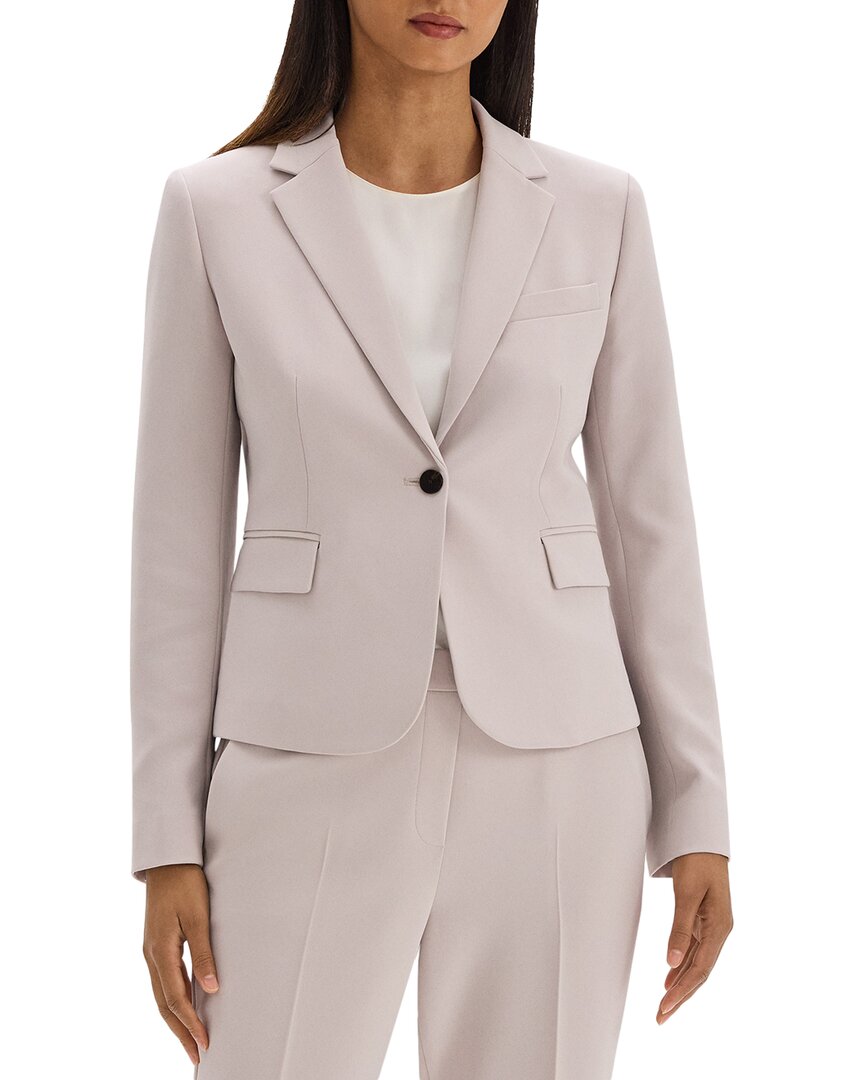 Theory Shrunken Jacket In Brown