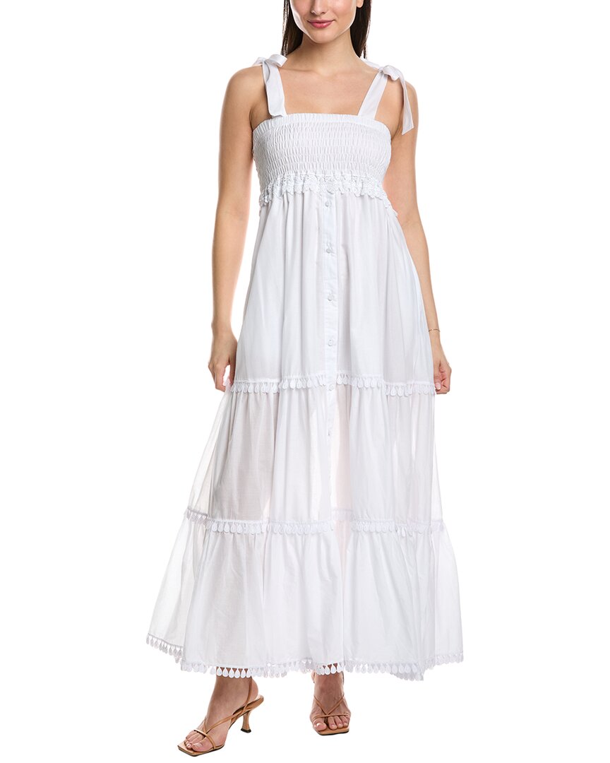 Shop Charo Ruiz Ibiza Delphinus Maxi Dress In White