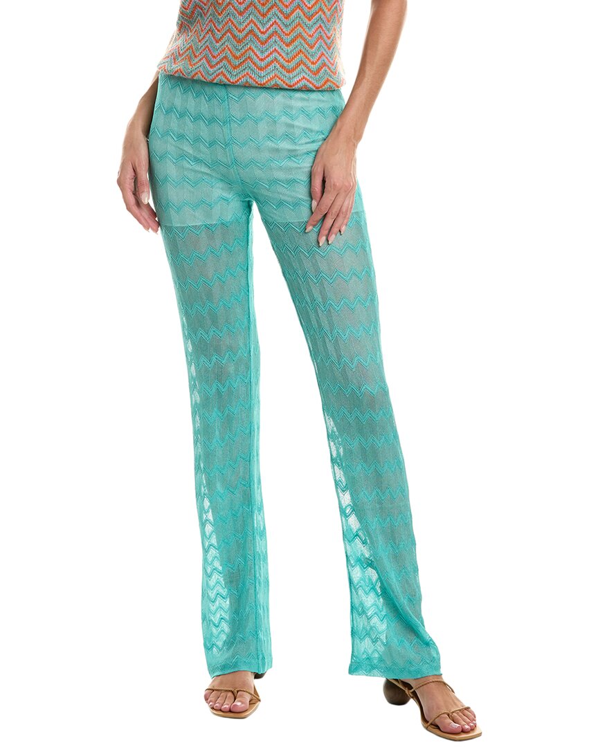 M Missoni Zig Zag Pant In Blue