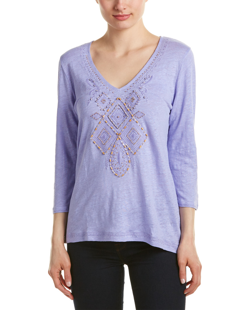 Image of Calypso St. Barth Hammon Linen Top