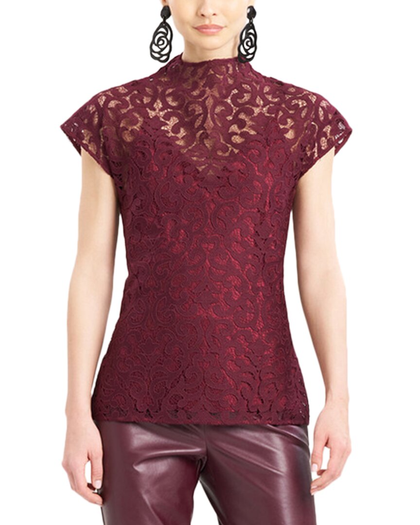 Shop Natori Scroll Lace Top