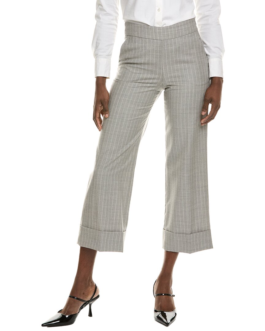 Peserico Wool Pant In Grey