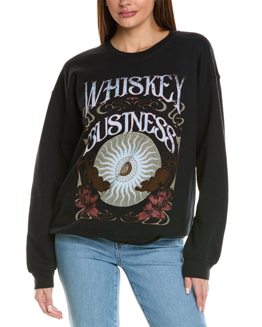 Project Social T Whiskey Business Oversized Sweatshirt In Black