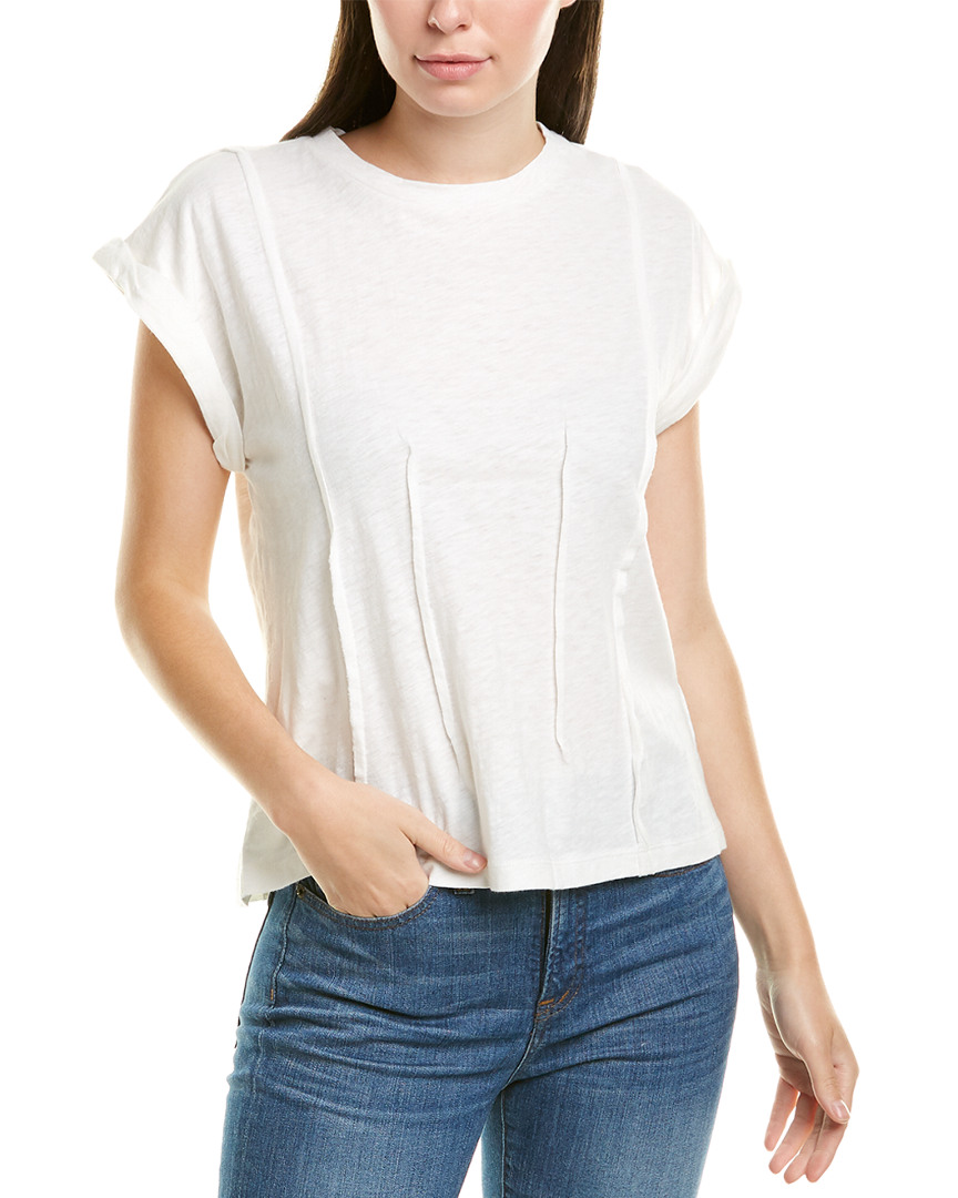 Image of Grey State Corrine Linen-Blend Top