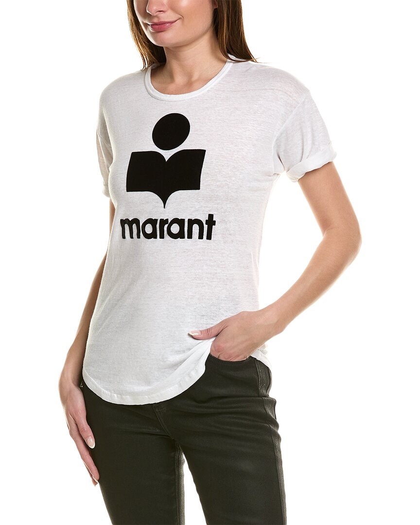 Shop Isabel Marant Étoile Isabel Marant Etoile Koldi Linen T-shirt