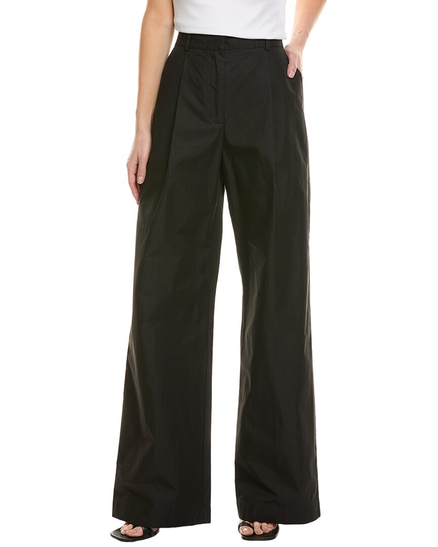 Rebecca Minkoff Walker Pleated Wide Leg Pant In Black