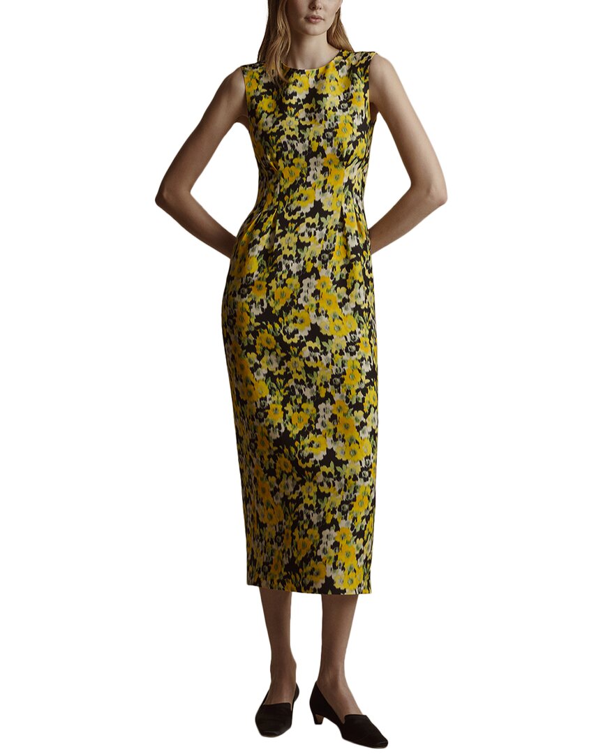Adam Lippes Ophelia Wool & Silk-blend Dress In Plumeria Multi