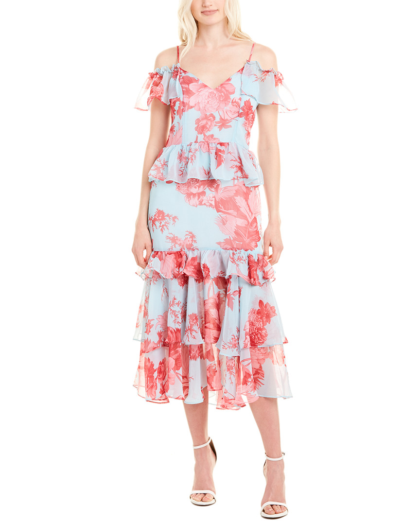 Image of Beulah Ruffle Midi Dress