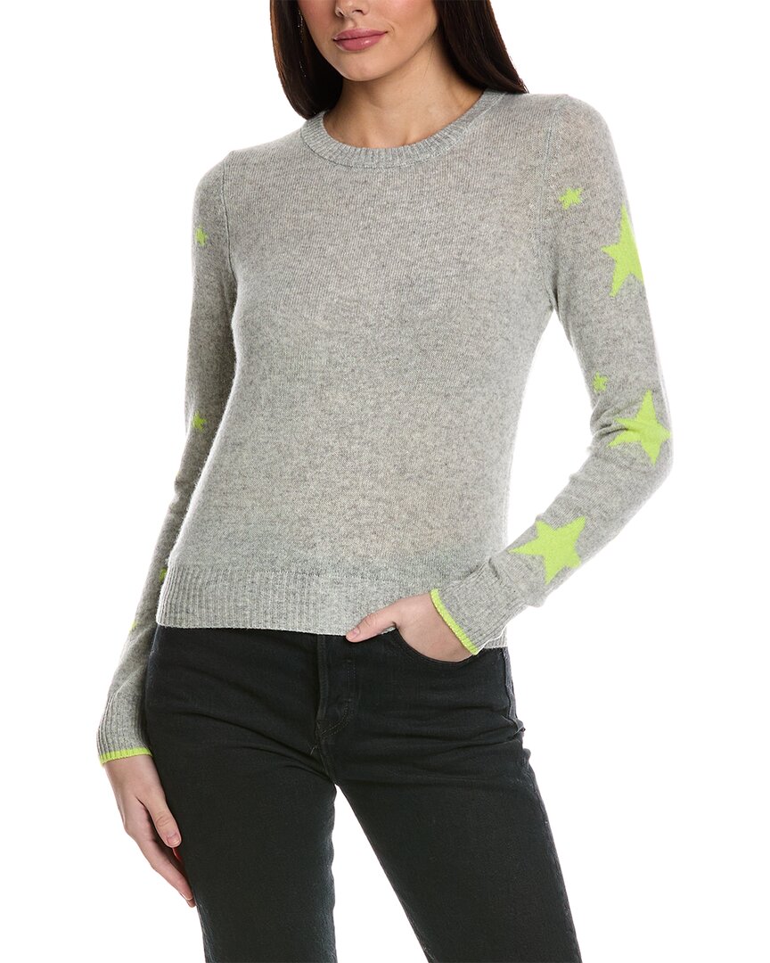 Brodie Cashmere Star Cashmere Sweater In Grey ModeSens