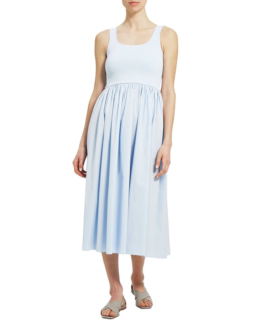 Shop Theory Volume A-line Dress In Blue